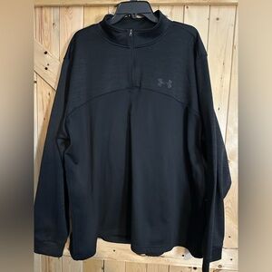 Under Armour Men’s Armour Fleece 1/4 Zip Pullover Black Athletic Sweatshirt 4XL
